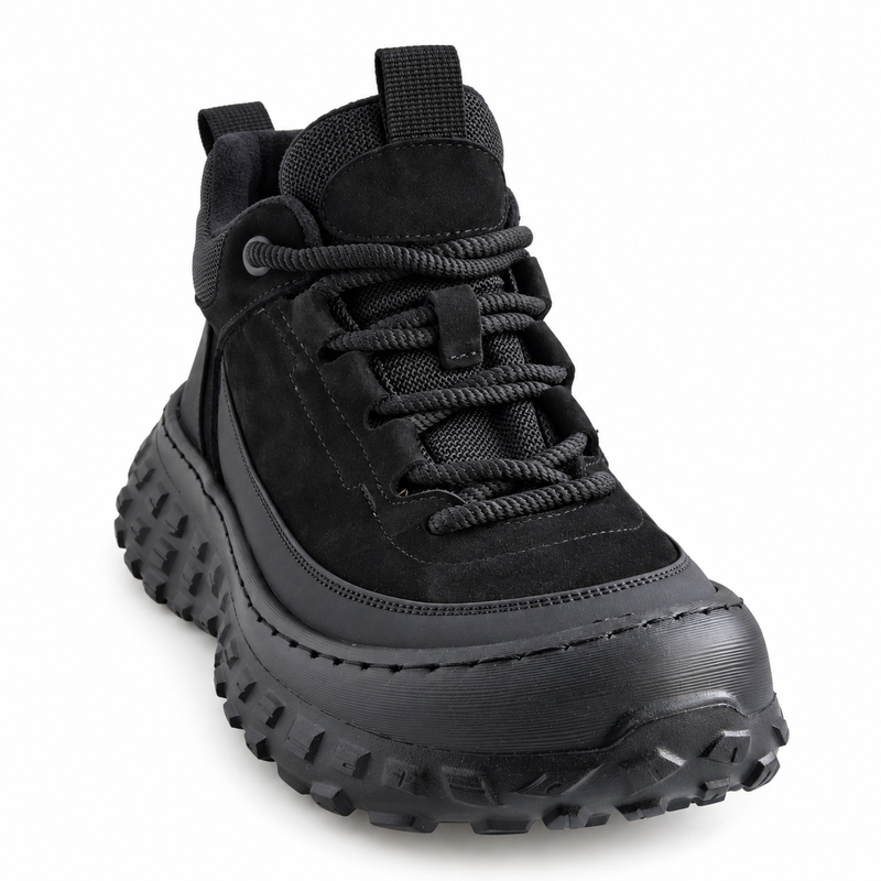 Ghete Casual Bărbați Franco Gerardo 6025 Negru – vedere 3