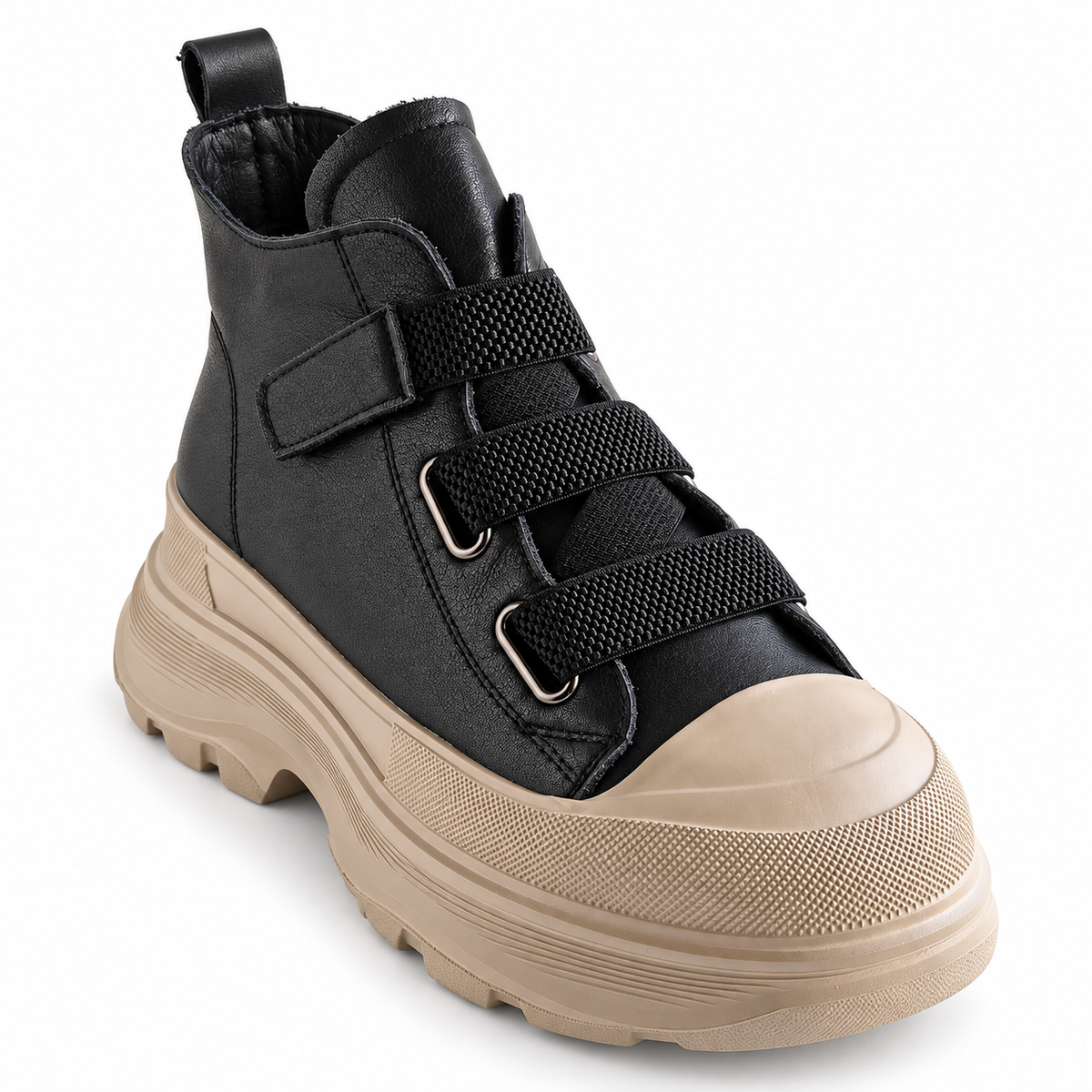 Ghete Casual Damă Franco Gerardo 66082 Negru – vedere 3