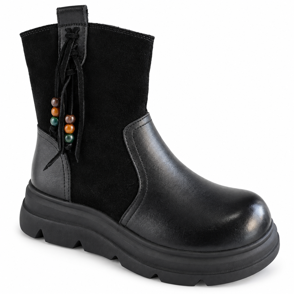 Ghete Casual Damă Formazione 99312 Negru – vedere 3