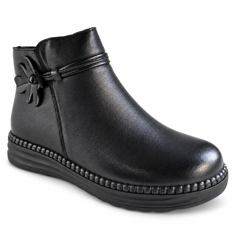 Ghete Casual Damă Formazione 2587 Negru – vedere 3
