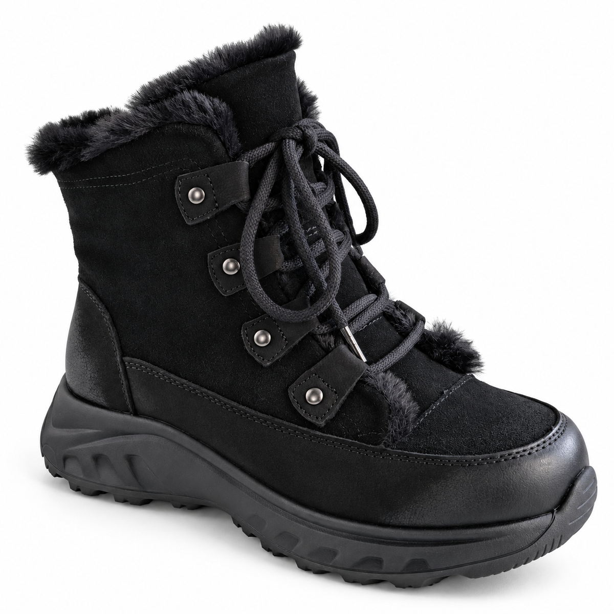 Ghete Casual Damă Franco Gerardo 3602 Negru – vedere 3