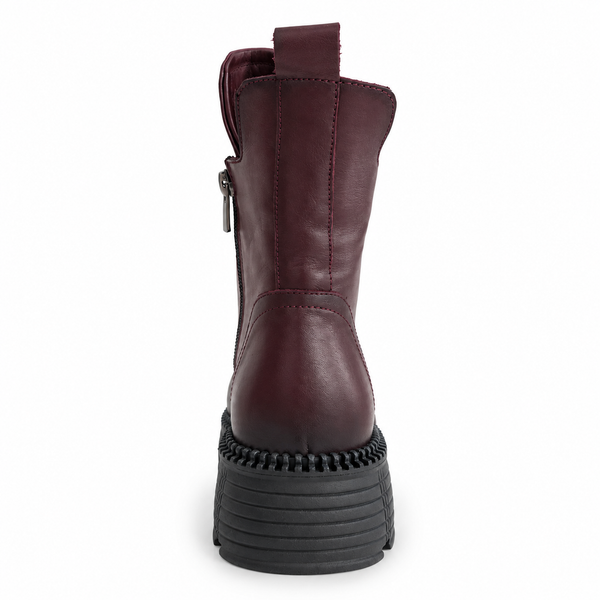 Ghete Casual Damă Dogati 005 5787 Bordo-Negru – vedere 4