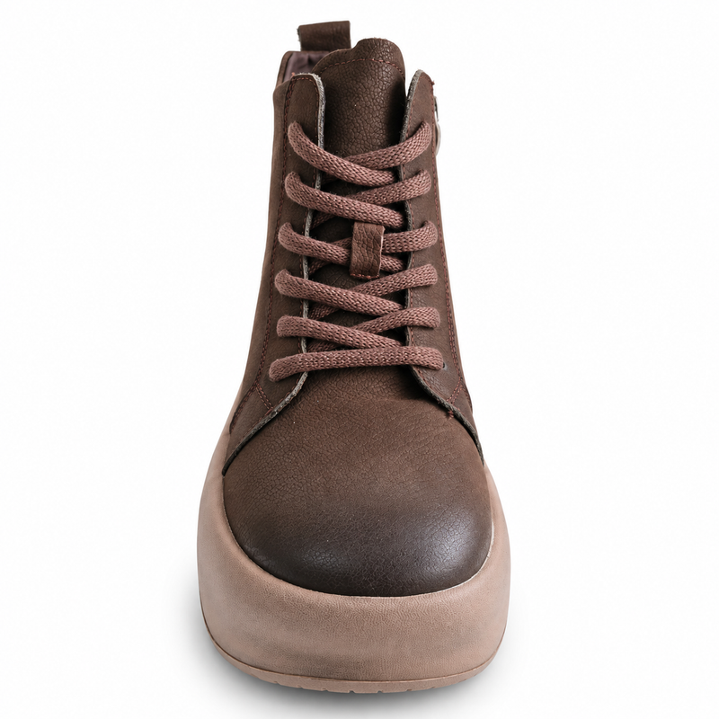 Ghete Casual Damă Feeling 86683 Maro – Piele Naturală – vedere 4