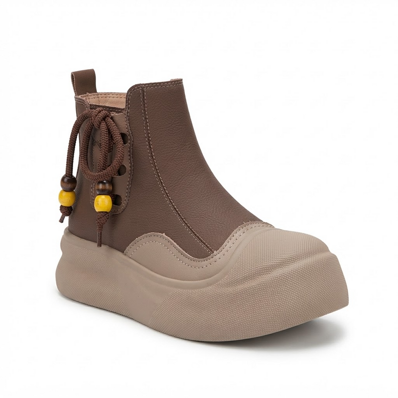 Ghete Casual Damă Franco Gerardo X5019 Maro – vedere 4