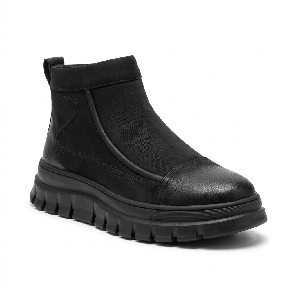 Ghete Casual Bărbați Franco Gerardo 5787 Negru – vedere 4