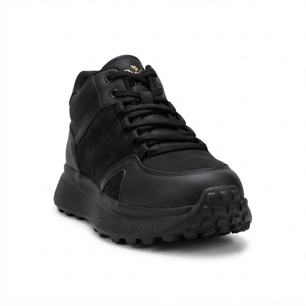 Ghete Casual Damă Franco Gerardo 6682-2 Negru – vedere 4