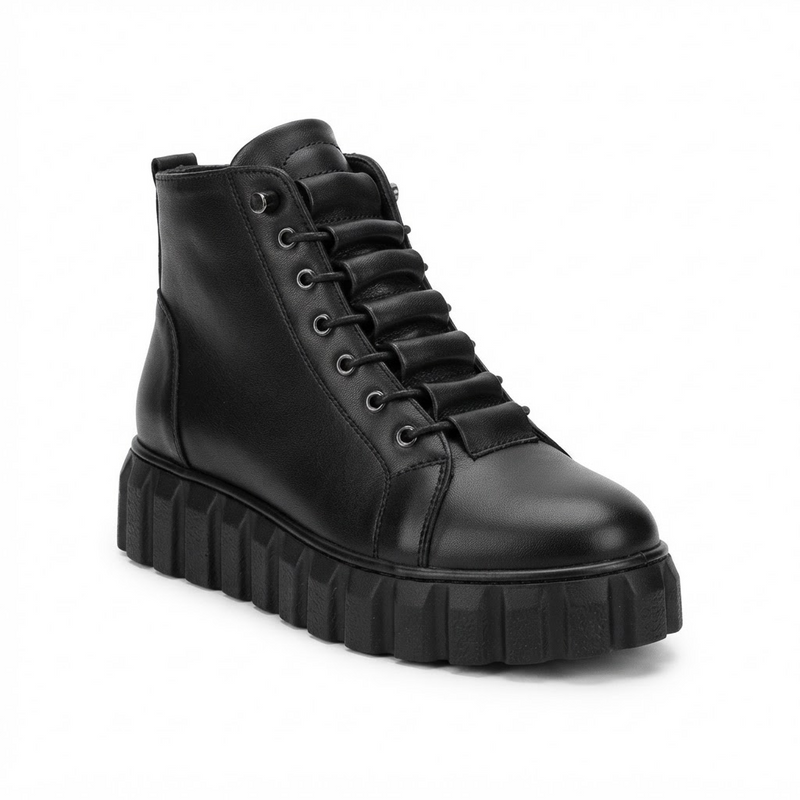 Ghete Casual Damă Bioflex 023 AE 025 Negru – Piele Naturală – vedere 4