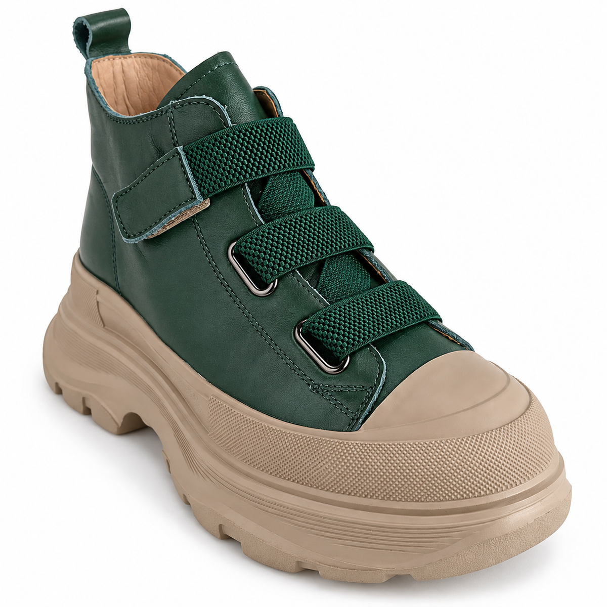 Ghete Casual Damă Franco Gerardo 66082 Verde – vedere 4