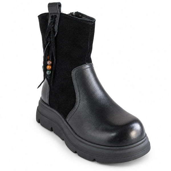 Ghete Casual Damă Formazione 99312 Negru – vedere 4