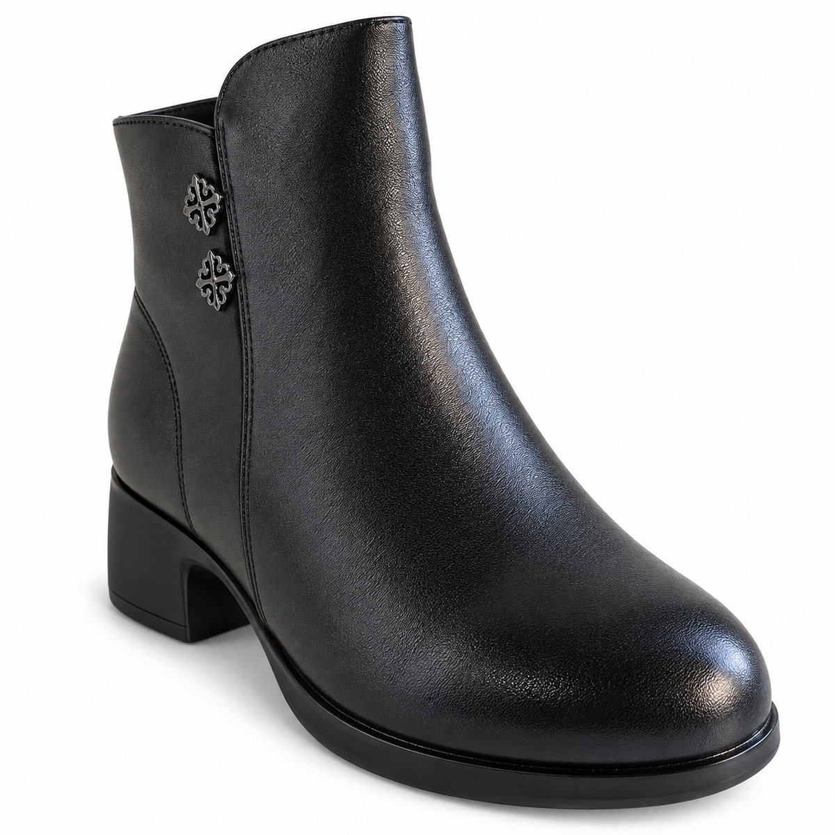 Ghete Casual Damă Formazione 26122 Negru – vedere 4