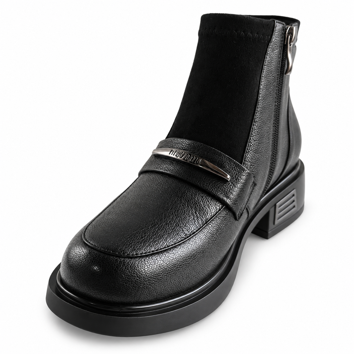 Ghete Casual Damă Feeling D252-8770 Negru – Piele Naturală – vedere 5