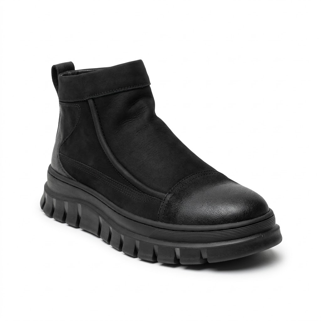 Ghete Casual Bărbați Franco Gerardo 5787 Negru – vedere 5