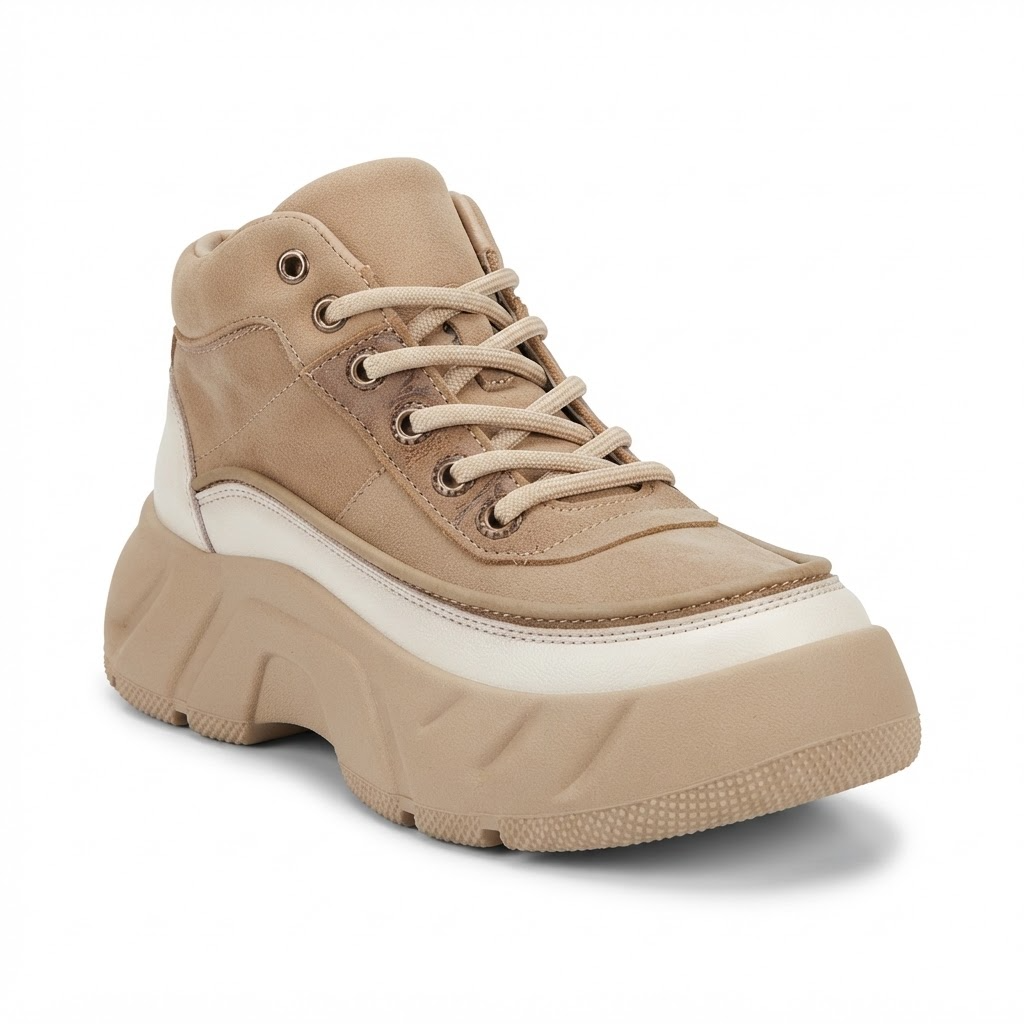Pantofi Sport Damă Franco Gerardo 77038 Khaki – vedere 5