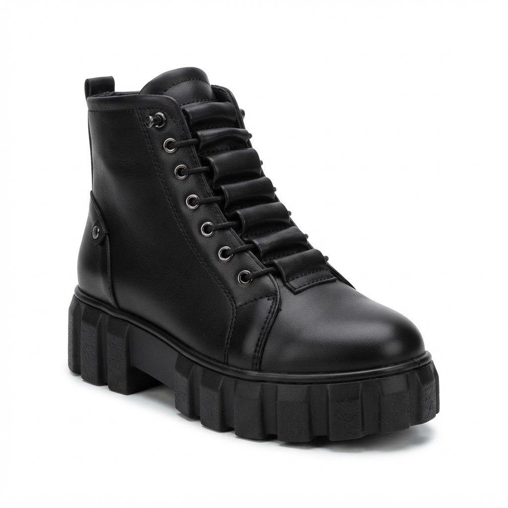 Ghete Casual Damă Bioflex 023 AE 025 Negru – Piele Naturală – vedere 5