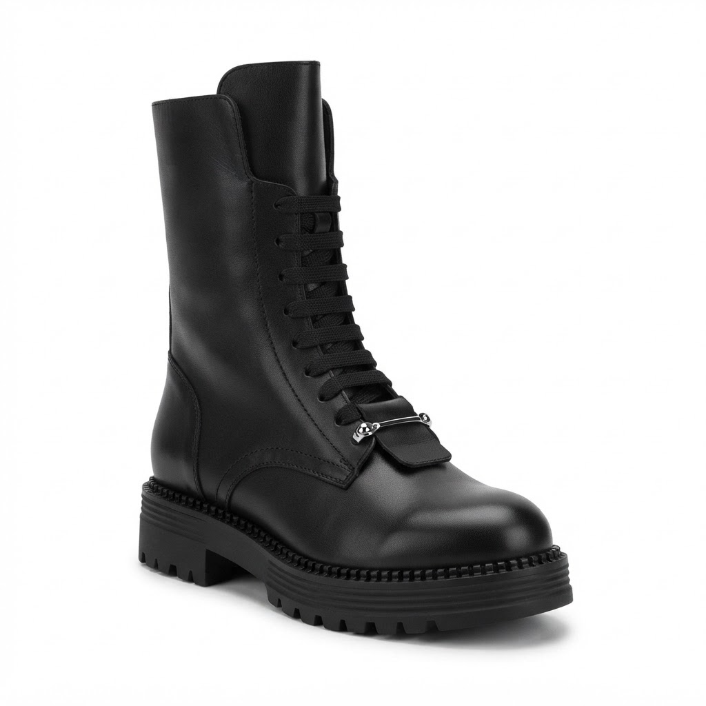 Ghete Casual Damă Dogati 002 23653 Negru – Piele Naturală – vedere 5