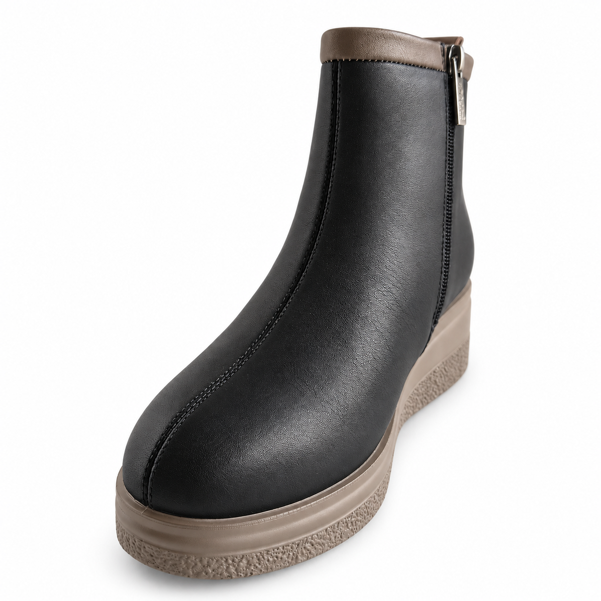 GHETE CASUAL DAMA PASS 970010A 01-N NEGRE CU GREJ - vedere 6/20
