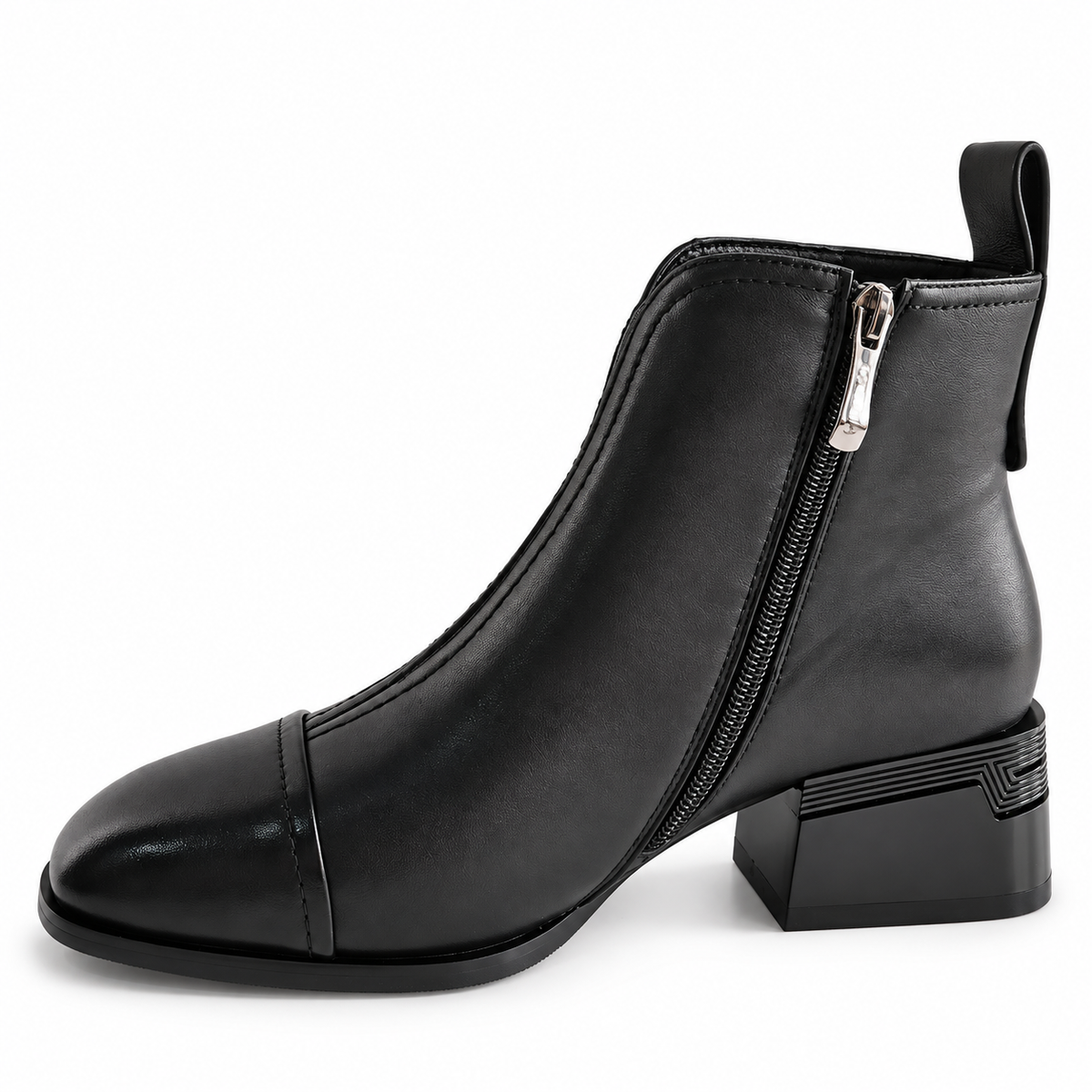 Ghete Casual Damă Karisma 3V1236-S648-G4.5 Negru – Piele Naturală – vedere 6