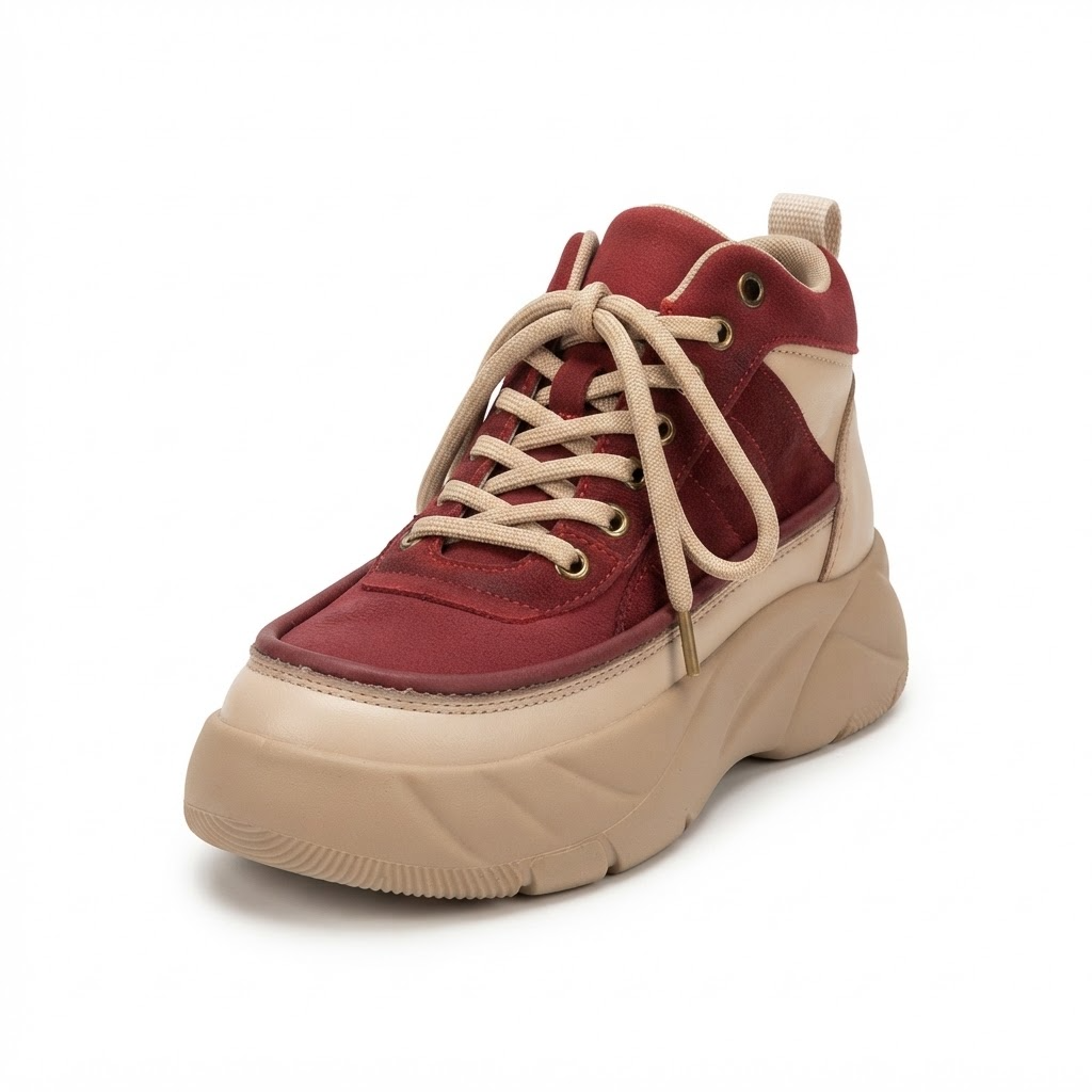 Pantofi Sport Damă Franco Gerardo 77038 Roșu – vedere 6