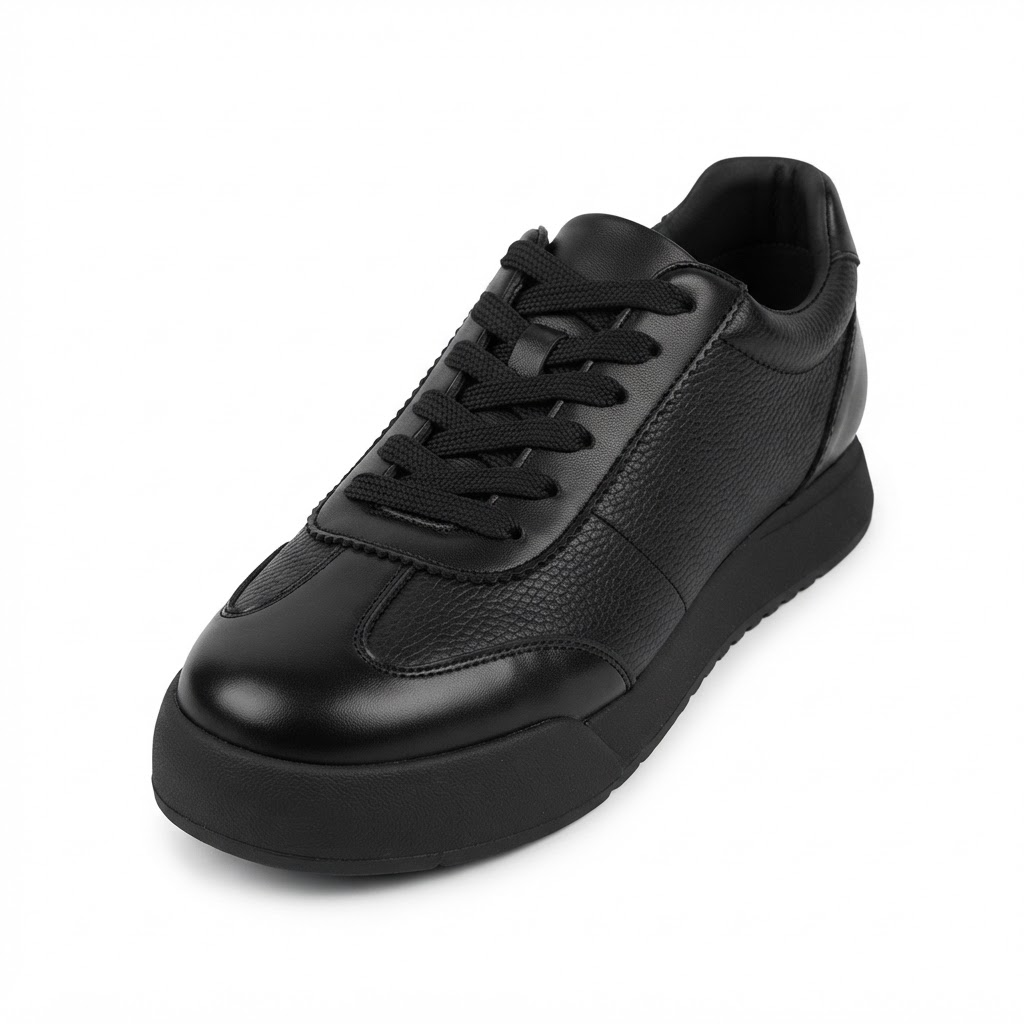 Pantofi Sport Bărbați Franco Gerardo 5327 Negru – Piele Naturală – vedere 6