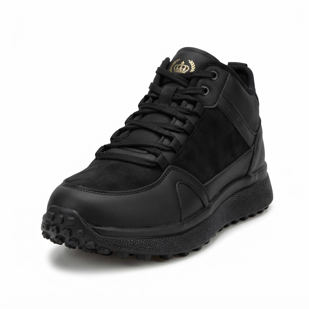 Ghete Casual Damă Franco Gerardo 6682-2 Negru – vedere 6