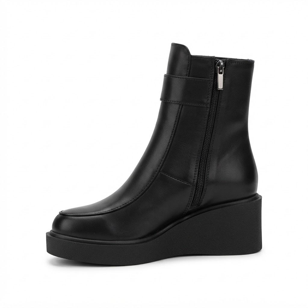 Ghete Casual Damă Dogati 061 27102 Negru – Piele Naturală – vedere 6