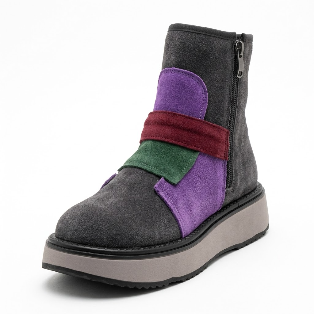 Ghete Casual Damă Franco Gerardo 5563S Gri – vedere 6