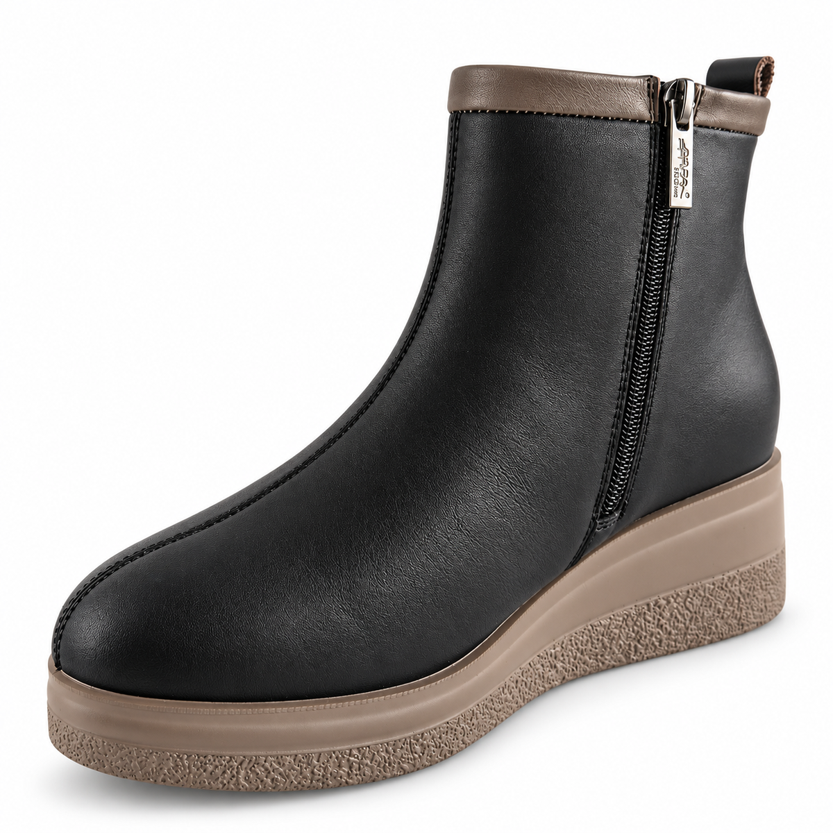 GHETE CASUAL DAMA PASS 970010A 01-N NEGRE CU GREJ - vedere 7/20