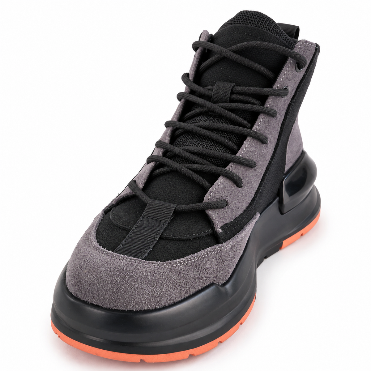 Ghete Casual Bărbați Franco Gerardo 3836 Negru-Gri – vedere 6