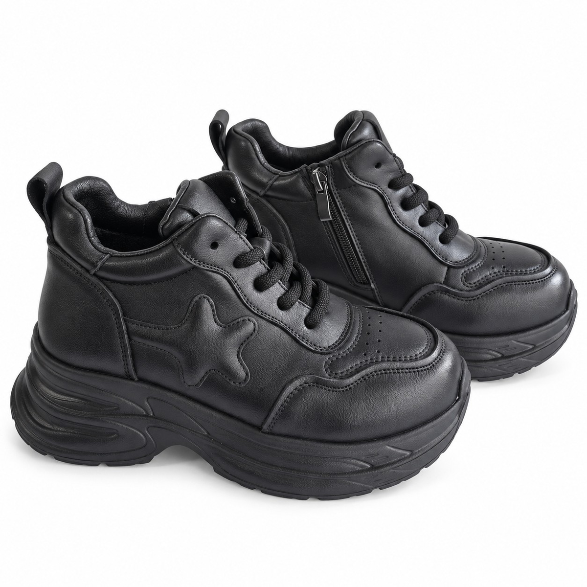 Ghete Sport Damă Franco Gerardo 10781 Negru – vedere 7