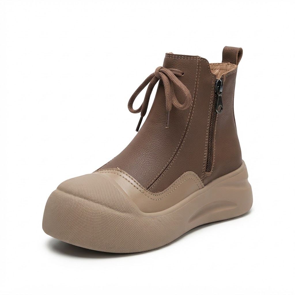 Ghete Casual Damă Franco Gerardo X5019 Maro – vedere 7
