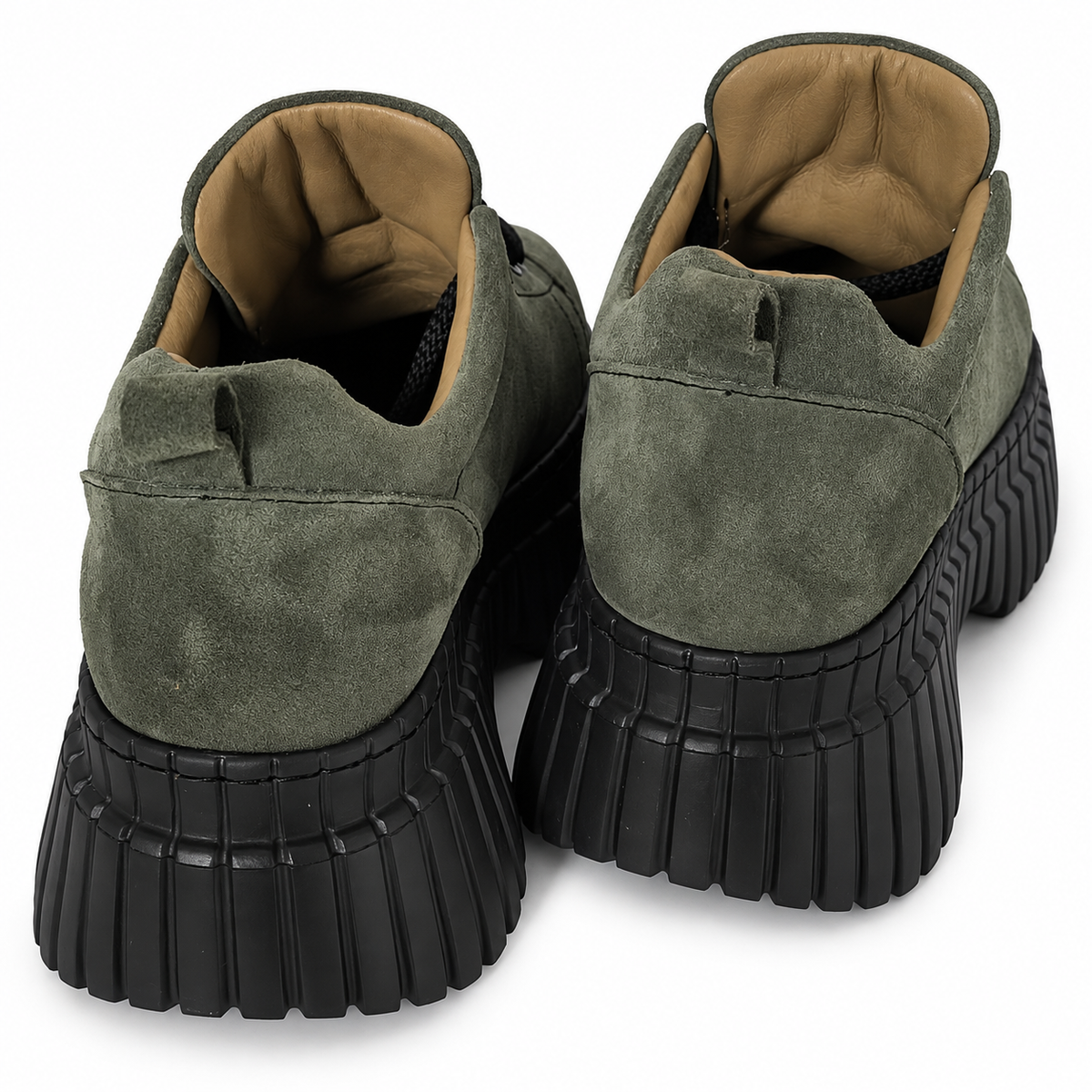 Pantofi Casual Damă Dogati 018 70940 Kaki Velur – vedere 7
