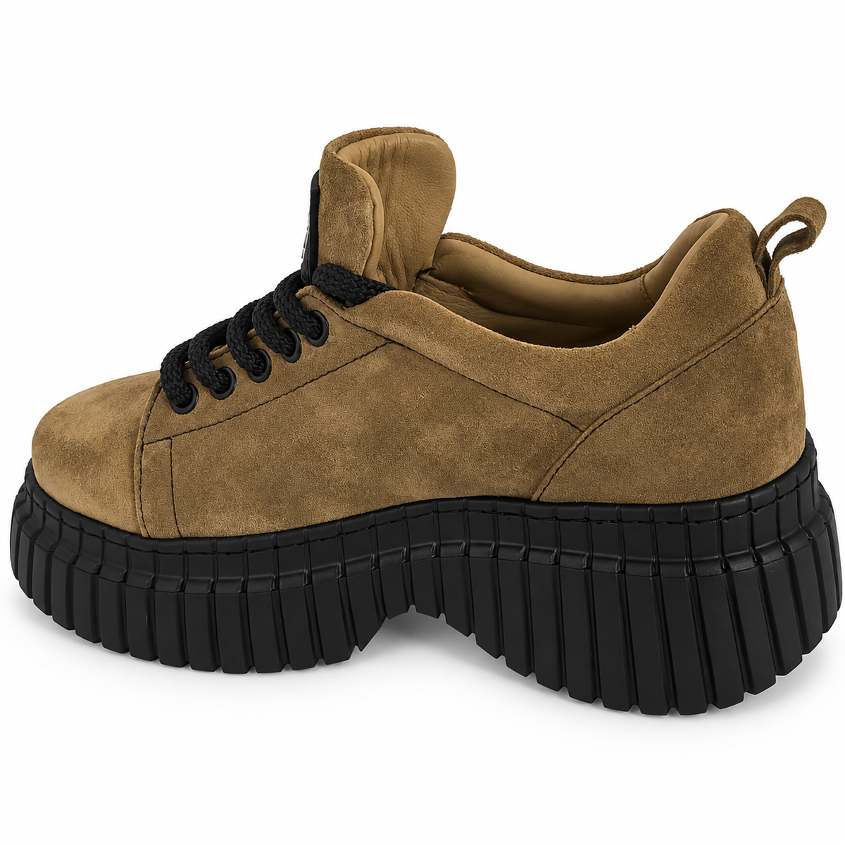 Pantofi Casual Damă Dogati 018 70940 Tutun Velur – vedere 7