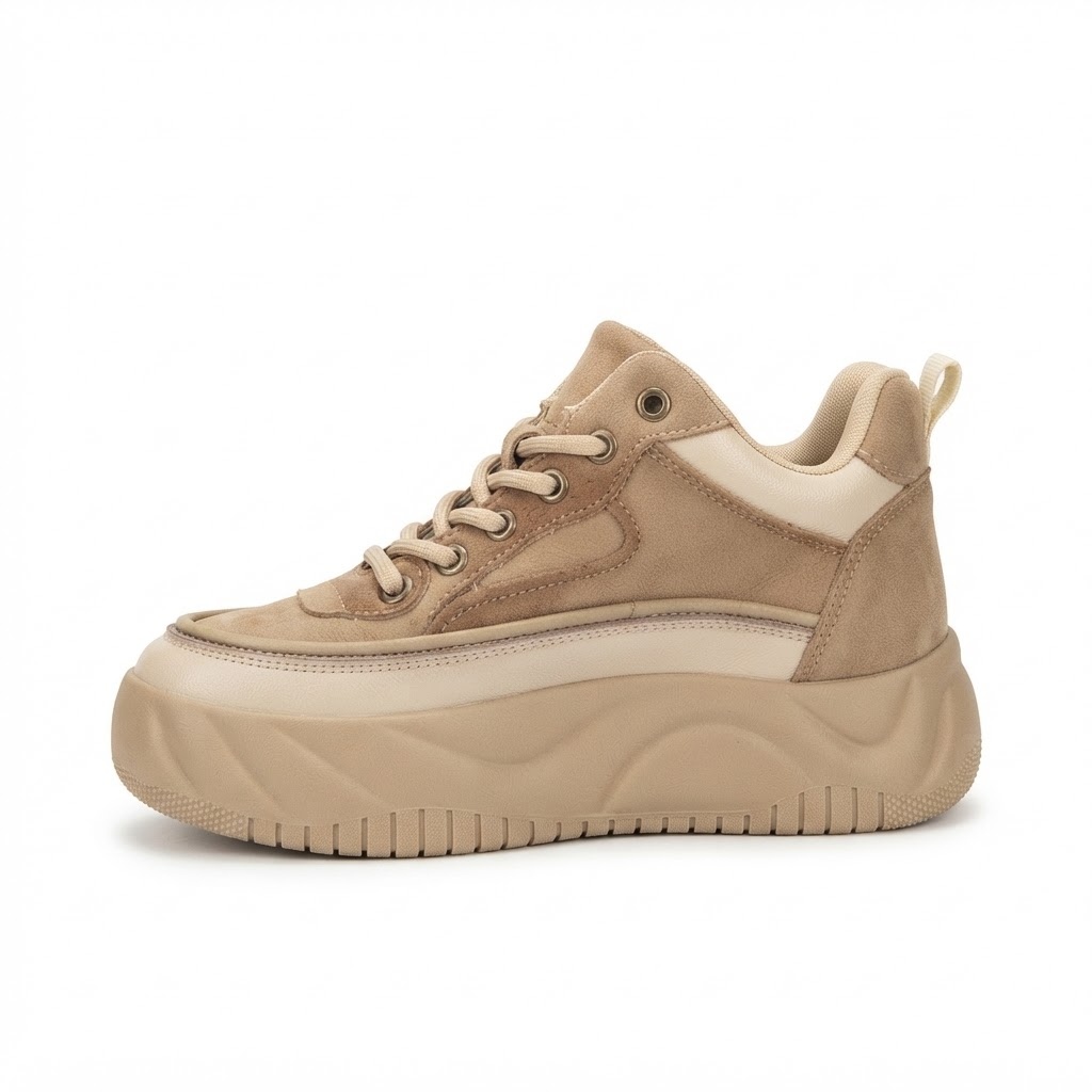 Pantofi Sport Damă Franco Gerardo 77038 Khaki – vedere 7