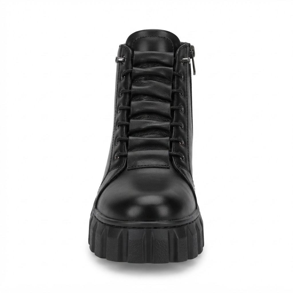 Ghete Casual Damă Bioflex 023 AE 025 Negru – Piele Naturală – vedere 7