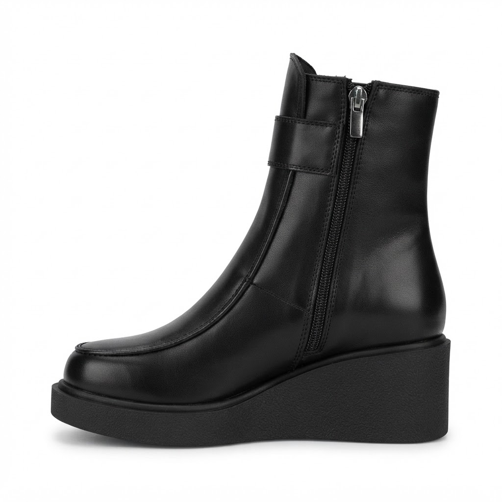 Ghete Casual Damă Dogati 061 27102 Negru – Piele Naturală – vedere 7