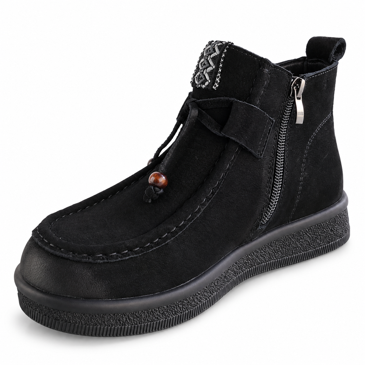 Ghete Casual Damă Franco Gerardo 5782 Negru - vedere 8/25