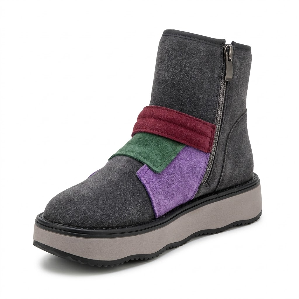 Ghete Casual Damă Franco Gerardo 5563S Gri – vedere 7