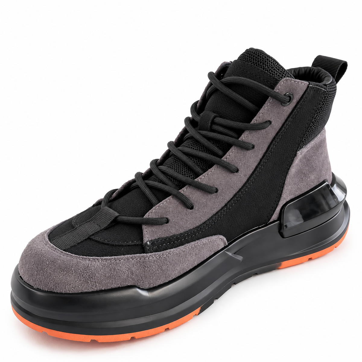 Ghete Casual Bărbați Franco Gerardo 3836 Negru-Gri – vedere 7
