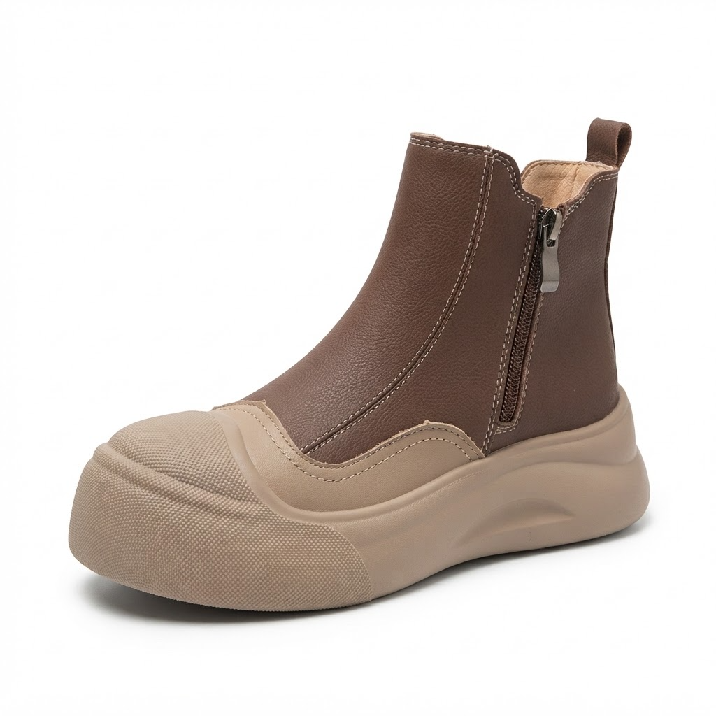Ghete Casual Damă Franco Gerardo X5019 Maro – vedere 8