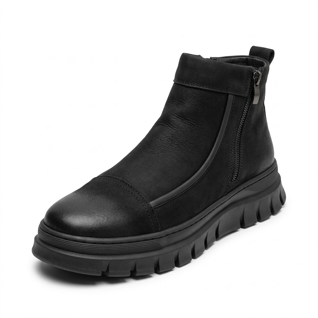 Ghete Casual Bărbați Franco Gerardo 5787 Negru – vedere 8