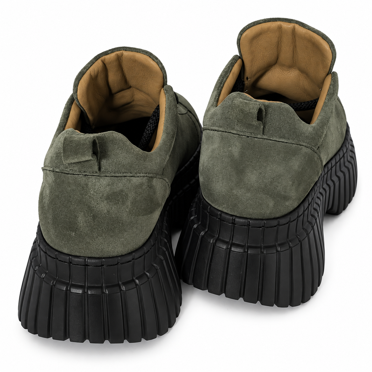 Pantofi Casual Damă Dogati 018 70940 Kaki Velur – vedere 8