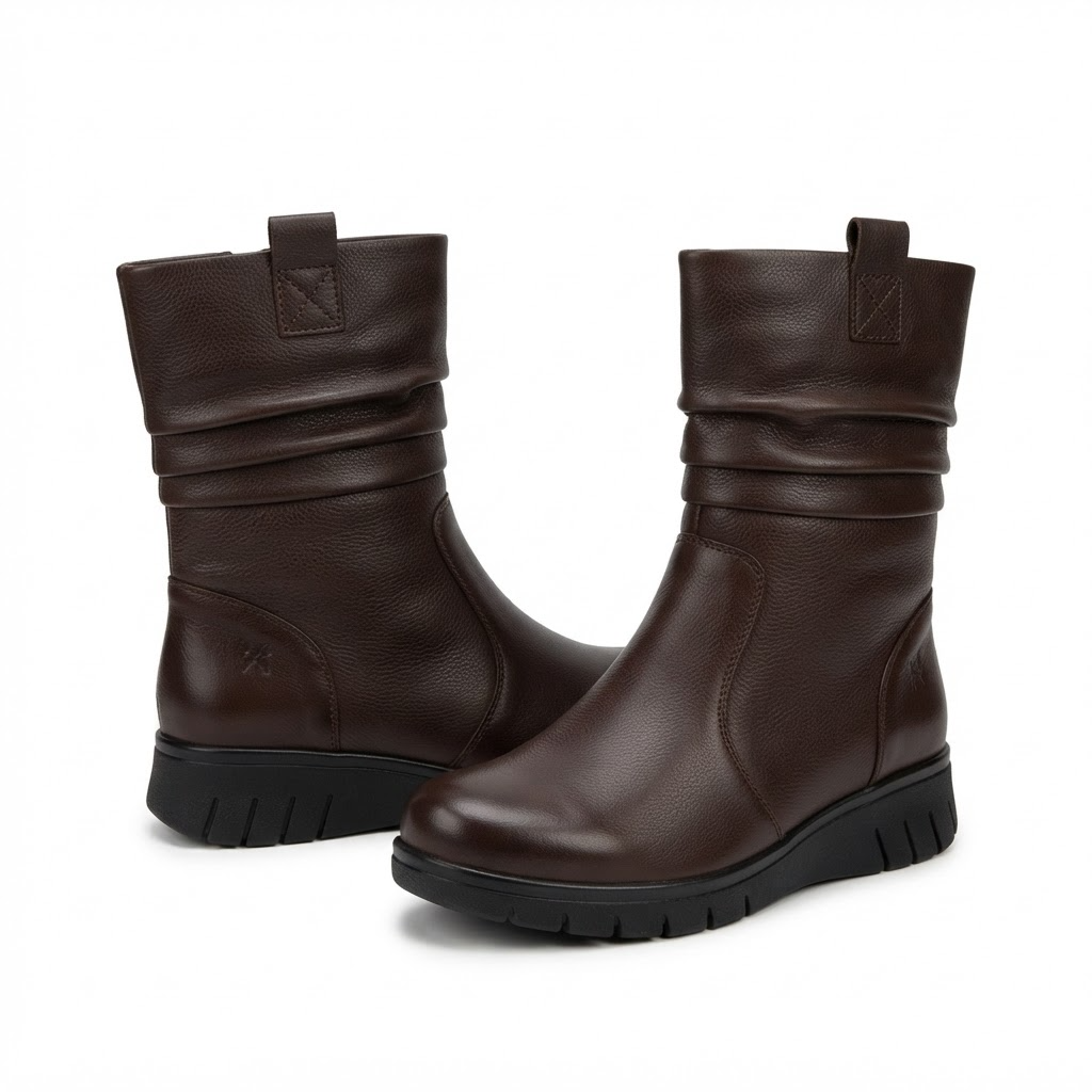 Ghete Casual Damă Caprice 26455-45 337 Maro Închis – Piele Naturală – vedere 8