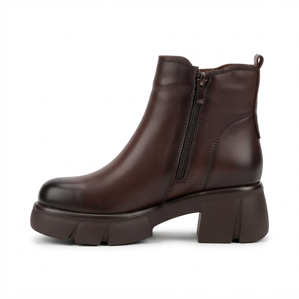 Ghete Casual Damă Formazione 9257 Maro – vedere 8