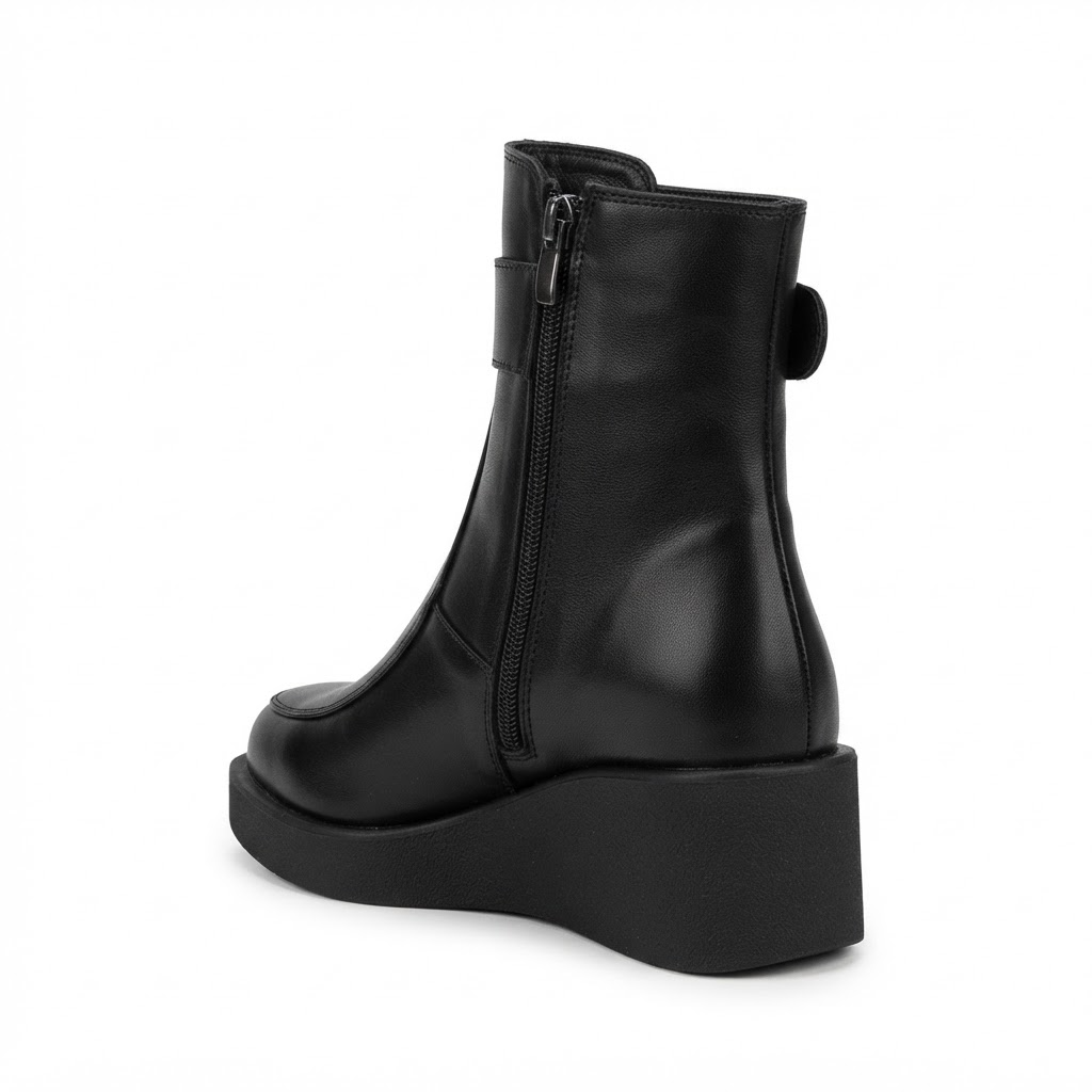 Ghete Casual Damă Dogati 061 27102 Negru – Piele Naturală – vedere 8
