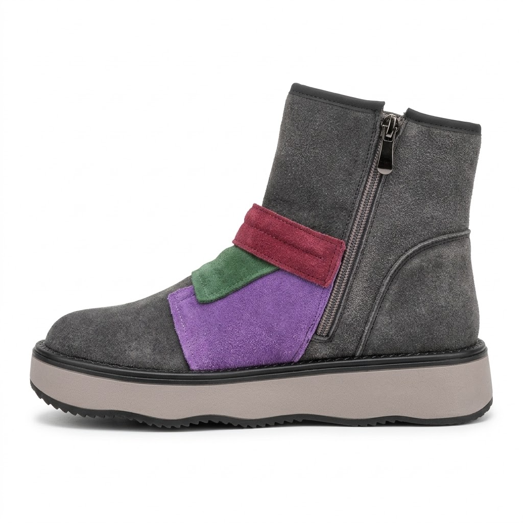 Ghete Casual Damă Franco Gerardo 5563S Gri – vedere 8