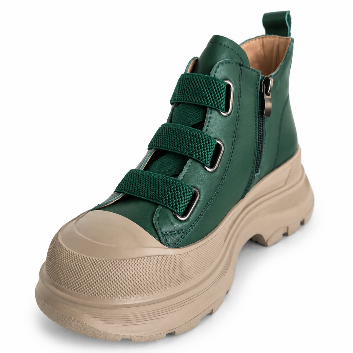 Ghete Casual Damă Franco Gerardo 66082 Verde – vedere 8