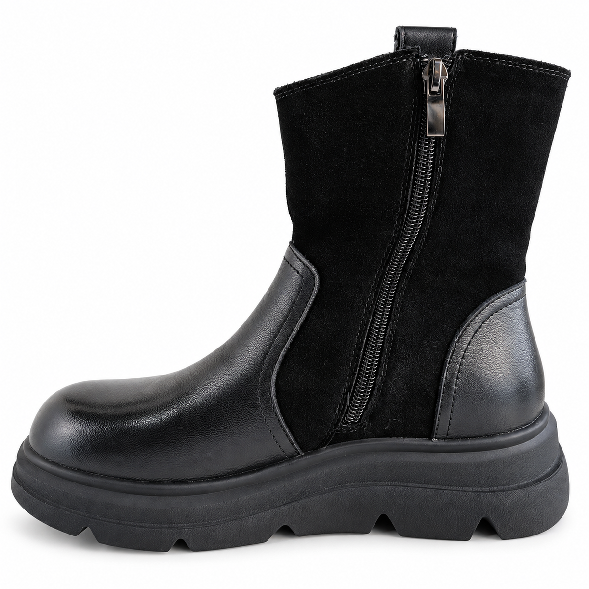 Ghete Casual Damă Formazione 99312 Negru – vedere 8