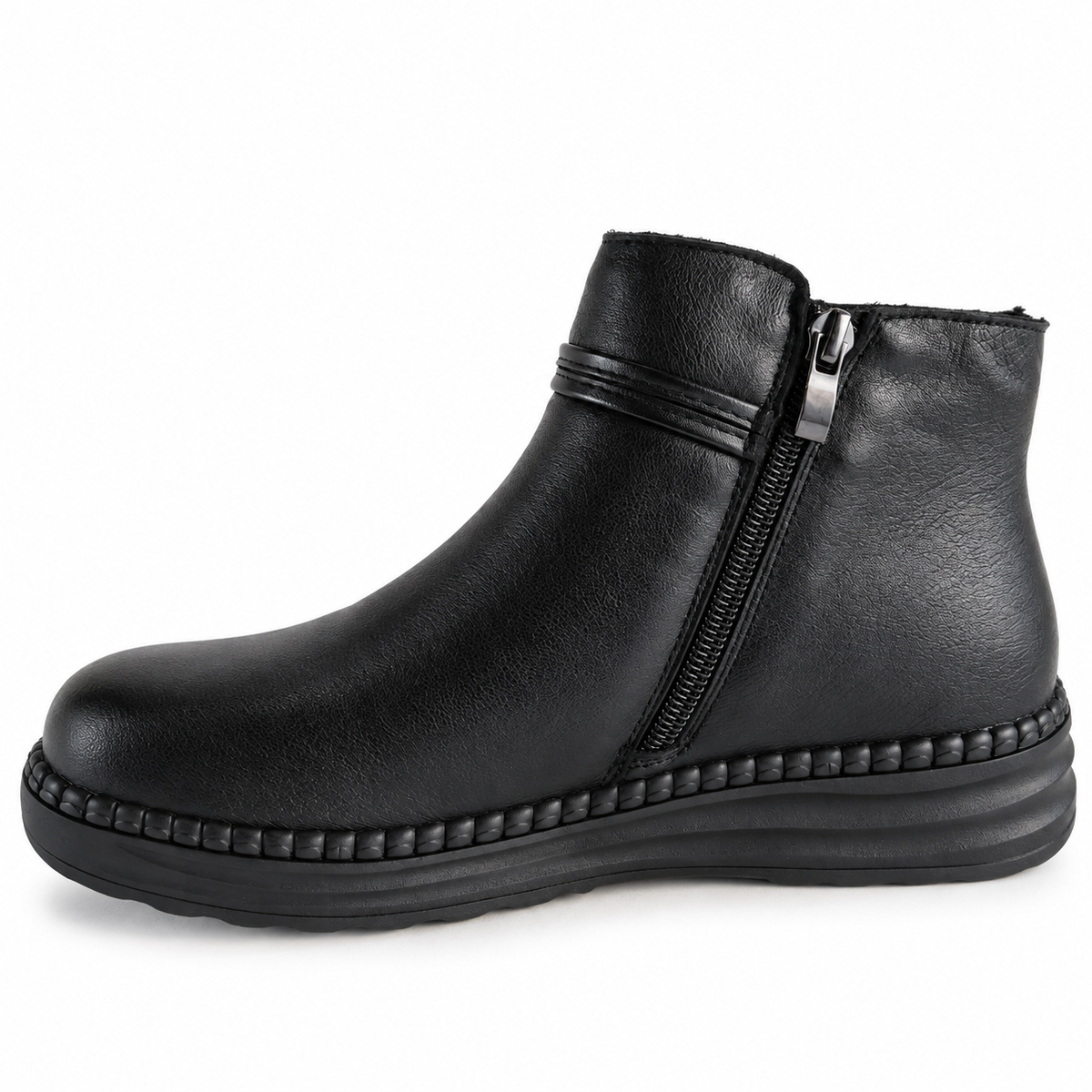 Ghete Casual Damă Formazione 2587 Negru – vedere 8