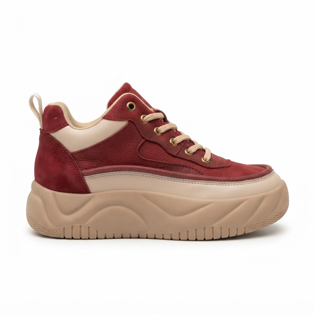 Pantofi Sport Damă Franco Gerardo 77038 Roșu – vedere 9