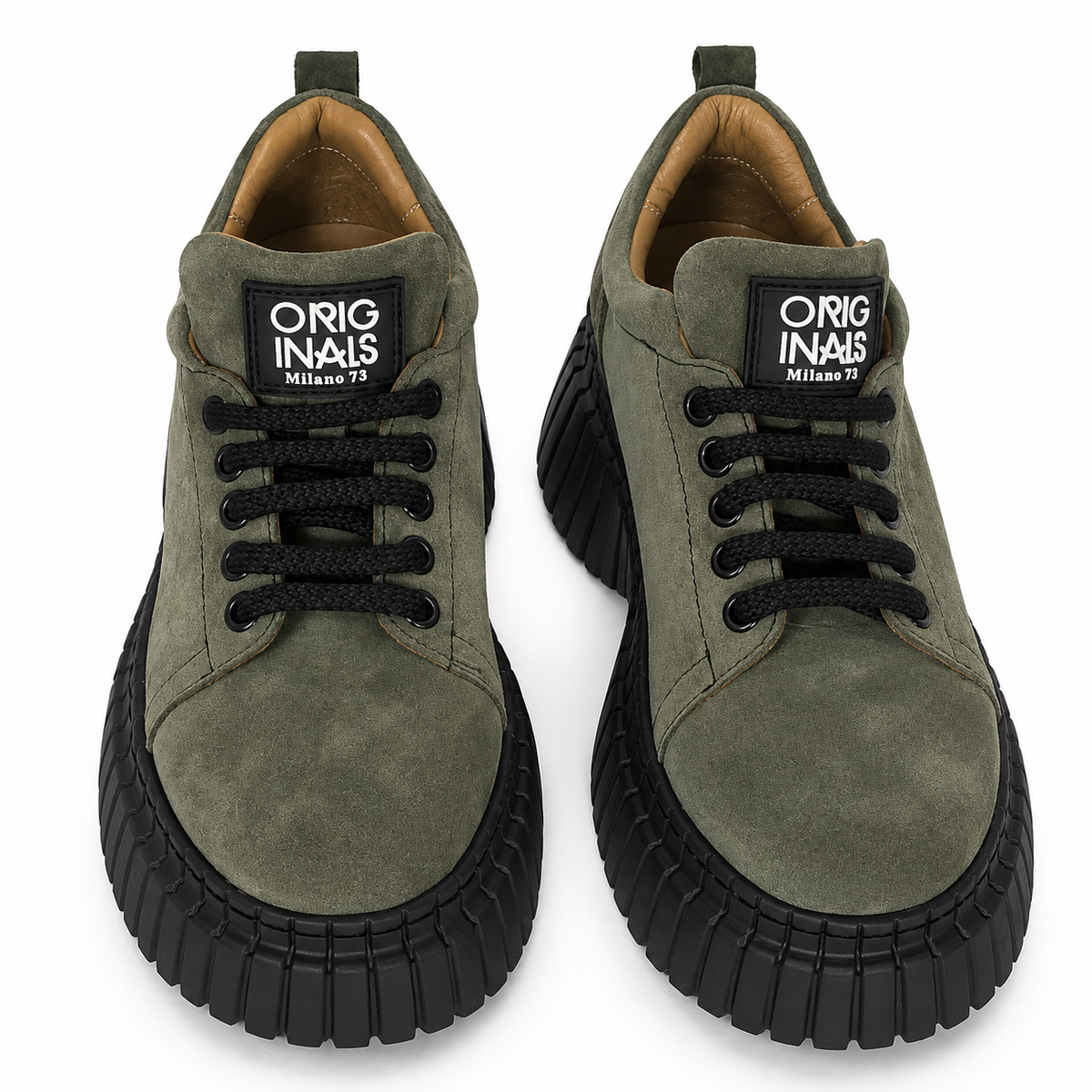 Pantofi Casual Damă Dogati 018 70940 Kaki Velur – vedere 9
